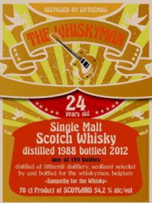 Littlemill The Whiskyman / 1988 / 24 Year Old "Sympathy For The Whisky"