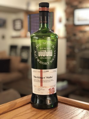 Glenlivet SMWS 2.108 (10 year - Aug. 2007) - "The King o' Malts'" - Refill ex-sherry butt - 60.9% ABV