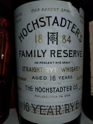 Hochstadter Family Reserve Straight Rye 16yr