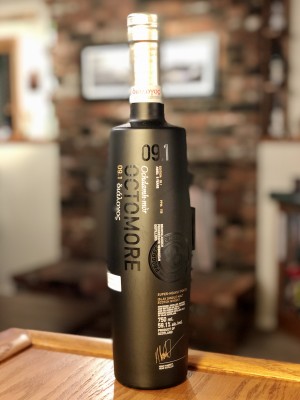 Bruichladdich Octomore 9.1 Dialogos, 5 year, 156 PPM, ex-American whiskey casks, 59.1% ABV