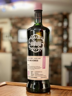 Inchmurrin SMWS 112.99 (18 year - Sep. 2003) "Feels like a caress" - After 15 years ex-bourbon hogshead, transferred to a 1st-fill Sauternes barrique - 51.4% ABV