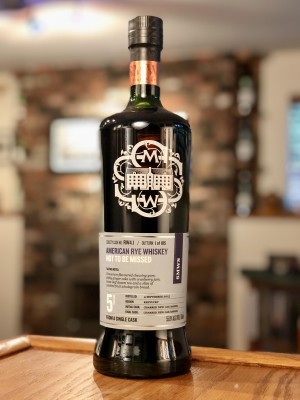 Peerless Distilling Co. SMWS RW4.1 (5 year - Sep. 2015) "Not to be missed" - After 3 years in a charred virgin oak barrel,  transferred into another virgin oak charred barrel due to the original cask leaking - 55.8% ABV