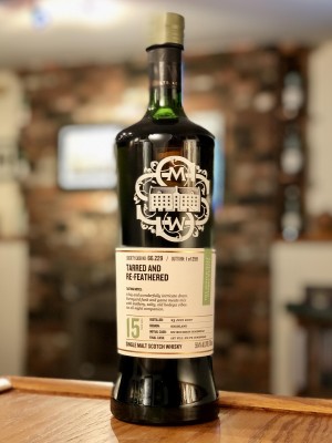 Ardmore SMWS 66.229 (15 year - July 2007) "Tarred and re-feathered" - Matured for 12 years in an ex-bourbon hogshead before being transferred to a first fill American oak Pedro Ximénez hogshead - 59.4% ABV.