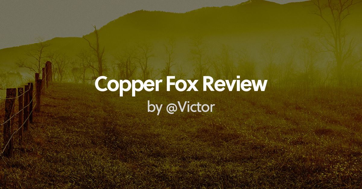Review of Copper Fox Rye Whisky by Victor Whisky Connosr