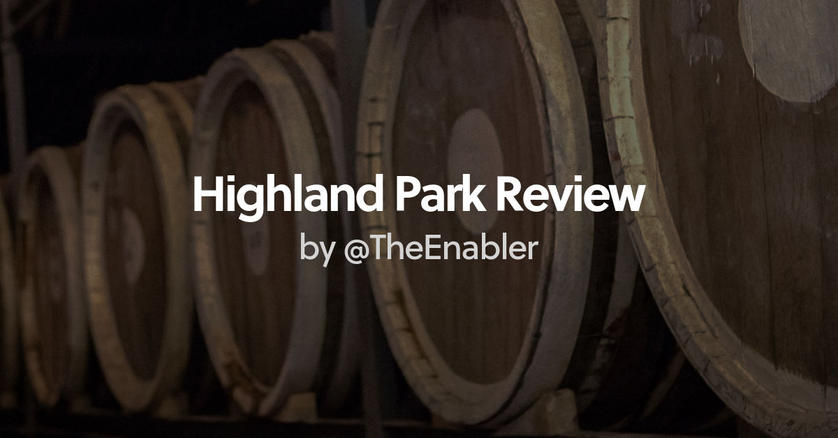 Review of Darkness! Highland Park 24 year old Pedro Ximenez cask 
