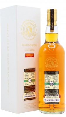 Craigellachie Duncan Taylor Dimensions Single Cask #75900399 2008 12 Year Old