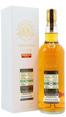 GlenAllachie Duncan Taylor Dimensions Single Cask #309007931 2008 12 Year Old