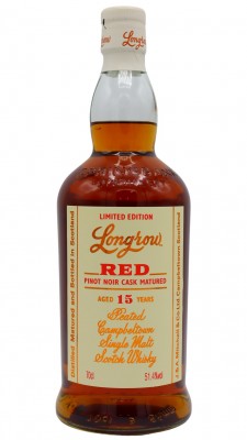Longrow Red Pinot Noir Cask 2022 Release 15 year old