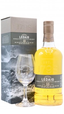 Ledaig Tasting Glass & Single Malt Scotch 10 year old