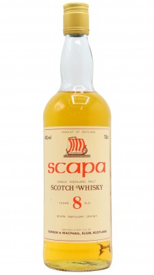 Scapa Highland Single Malt (old bottling) 8 year old