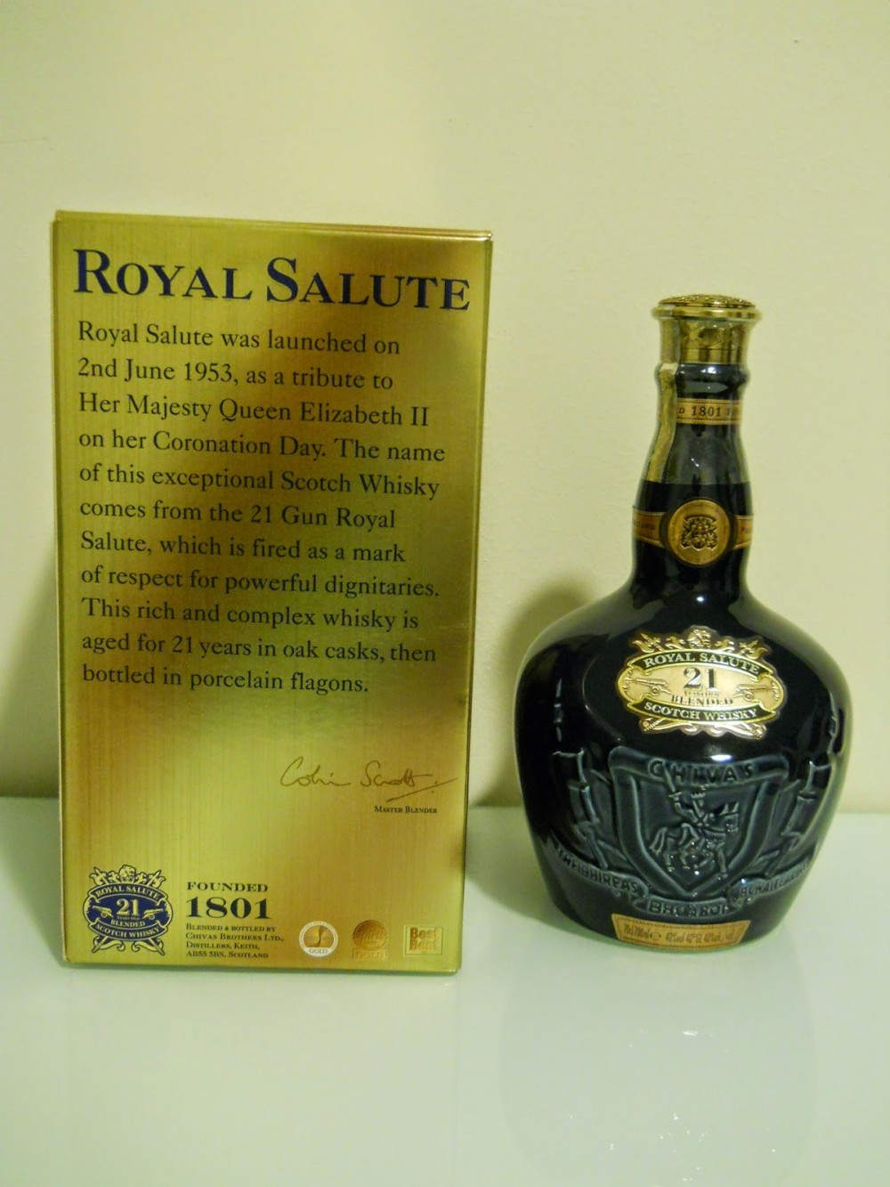Royal Salute 21 ans, Chivas, Whisky