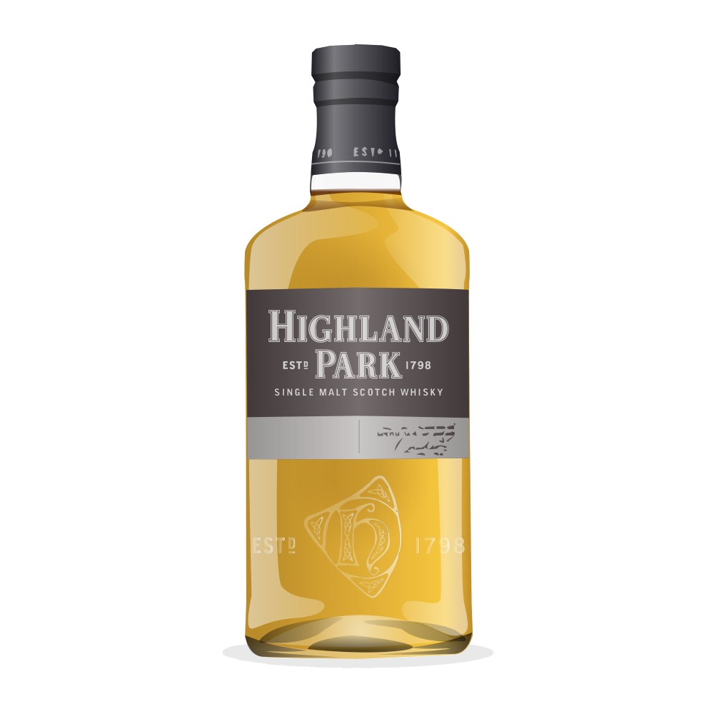 Highland Park 12 Years Old Sunset Label Old Label 40% 1000ml (1