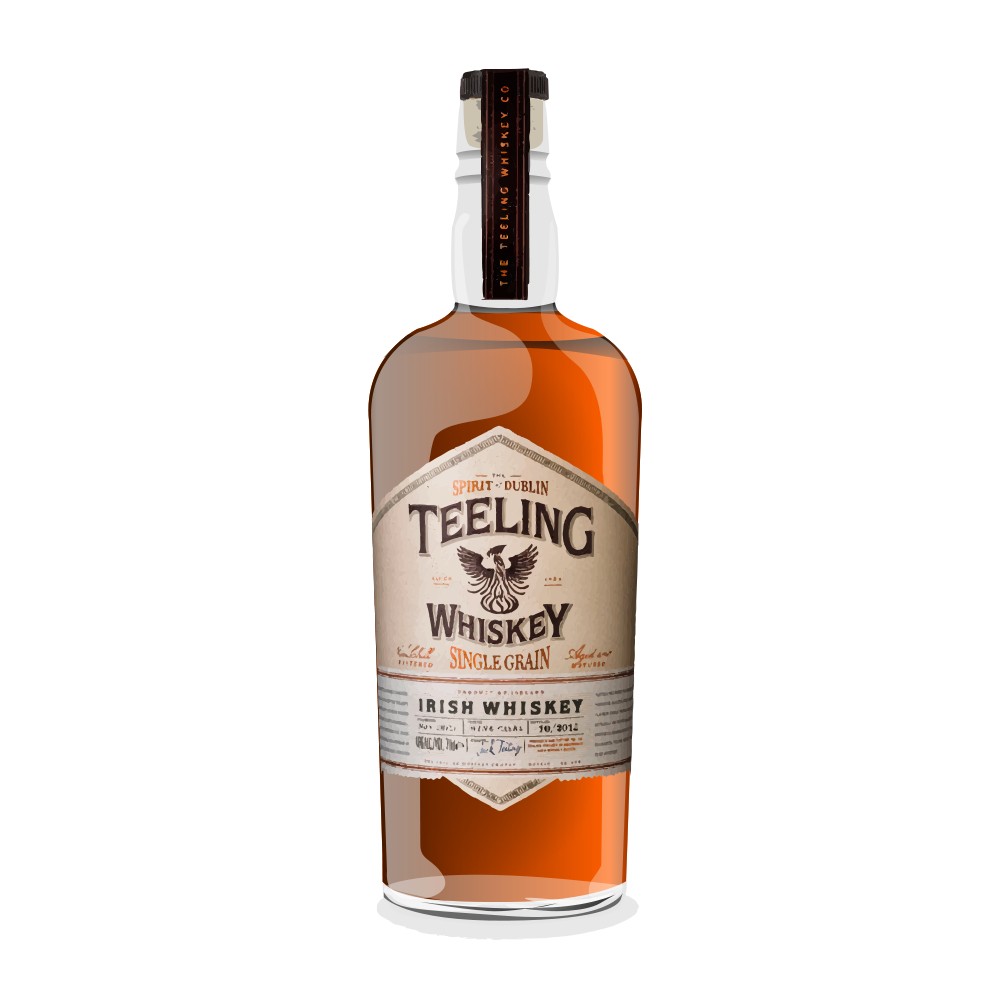 ウイスキー Teeling Single Grain Whiskey 46% 1L rear Teeling Single Grain Reviews - Whisky Connosr