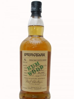 Springbank 16 Year Old Rum Wood Expression
