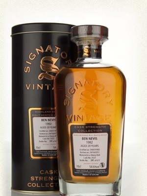 Signatory Ben Nevis 1992 20 Year Old Cask 2523