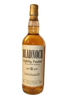 Bladnoch 8 yo OB 56% lightly peated dist 2/12/2001