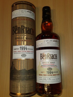 BenRiach 16 yo 1994  Single Cask 5632 exclusively for Pikkulintu