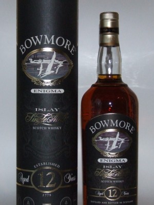 Bowmore 12yo Enigma Old Black Packaging