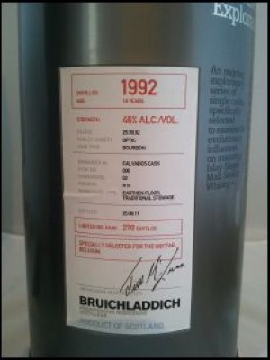 Bruichladdich 1992 Selected for the Nectar Belgium