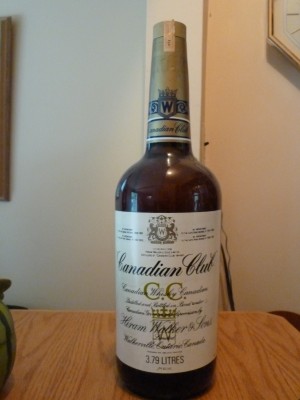 Hiram Walker Canadian Club 1974 3.79 litres 40% abv