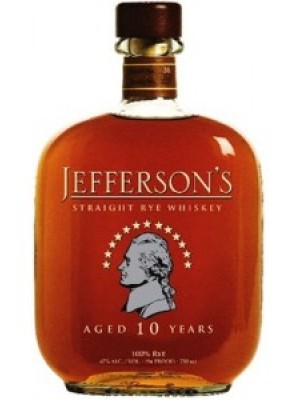 Jefferson's Straight Rye Whiskey, 10 year old, 47%