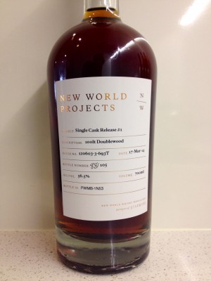 New World Whisky New World Project Single Cask Release #1