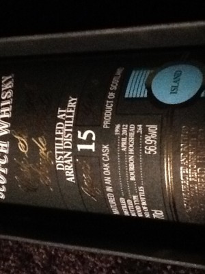Arran 1996 15 year old Cadenheads 56.9%
