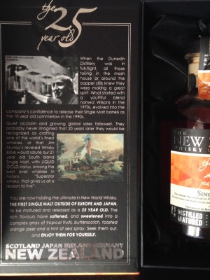 The New Zealand Whisky Co. 25 Year Old Single Malt