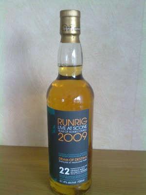 Highland Park Runrig Live Scone Palace, 22 Year old, One of 750 bottles