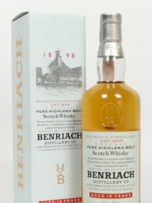 Benriach 10y old label