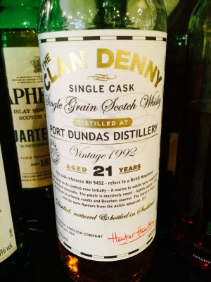 The Clan Denny Port Dundas 21 year Vintage 1992