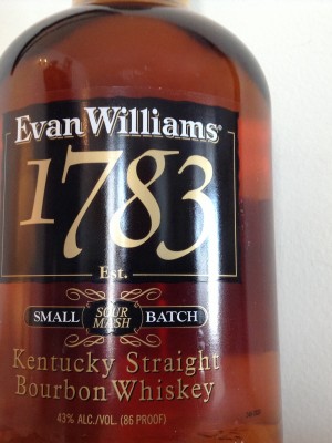 Evan Williams 1783 Small Batch No. 10 86 proof KSB