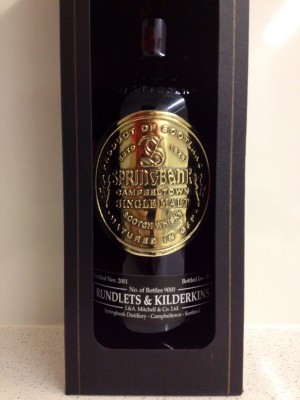 Springbank 2001 10 Year Old Rundlets & Kilderkins