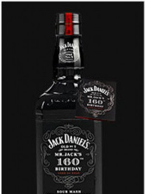 Jack Daniel's 160th Anniversary Bottle