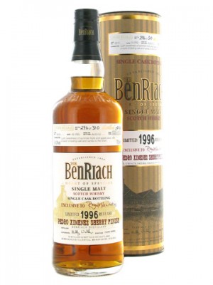 BenRiach 1996 Cask #5616 54% RMW Exclusive