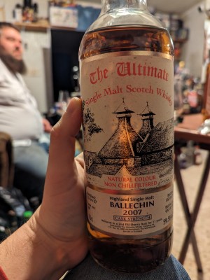 Ballechin The Ultimate Scotch Whisky 2007 Cask Strength 11 Year Old