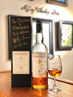 Glenmorangie 15 Year Sauternes Wood Finish-Distillery only bottle. Signed by Distiller.