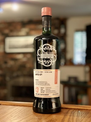 Dalmore SMWS 13.89 (13 year - May 2007) "Amped-up!" - After 11 years in an ex-bourbon hogshead, finished 2 years in a 1st-fill charred with toasted heads wine barrique - 57.0% ABV