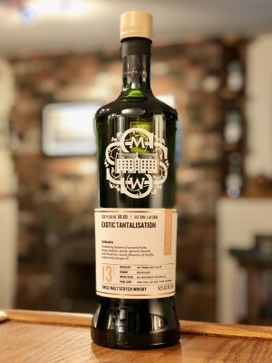 Teaninich SMWS 59.69 (13 year - Feb. 2008) "Exotic Tantalisation" - After 11 years ex-bourbon hogshead, transferred to a 2nd-fill charred red wine barrique cask - 54.5% ABV