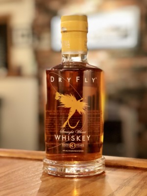 Dry Fly Distilling 3 year Straight Wheat Whiskey - 45% ABV (375ml bottle)