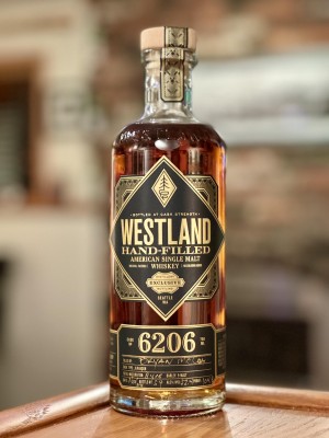 Westland Distillery Cask # 6206 Single cask release, cask strength 8 year (4 year New American Oak Cooper's Select + 4 year 1st-fill Jurancon cask) 52.4% ABV