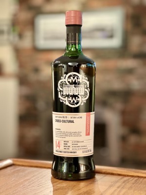 Auchroisk SMWS 95.79 (14 year - Oct. 2008) "Cross-cultural" - After 10 years in an ex-bourbon hogshead, transferred to a 1st-fill American oak ex-Pedro Ximenez hogshead - 55.5% ABV.
