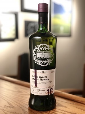 Bushmills SMWS 51.15 (16 year - May 2002) "Boiled sweets and cut flowers" - First-fill barrel - 56.4%