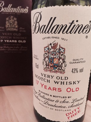 Ballantine's  17 Years Old 43% abv.