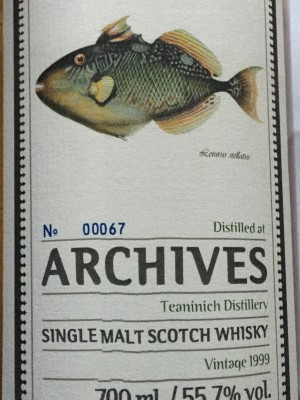 Archives Teaninich 20 YO Single Malt, distilled 7/1999 bottled 12/2019 Hogshead 55.7% abv., non-coloured, Unchillfiltered 67 0f 248 cask no. 307938
