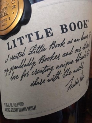 Jim Beam Little Book Chapter 3: The Road Home 61.3% ABV a blend of nine year old Basil Hayden, nine year old Knob Creek, 11 year old Booker’s and 12 year old Baker’s