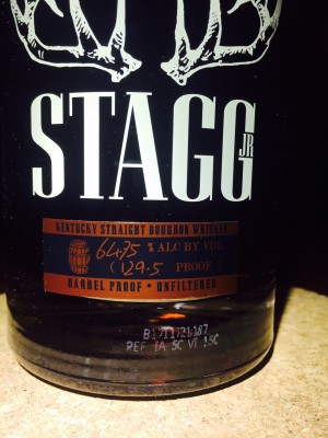 Buffalo Trace Stagg Jr 129 proof