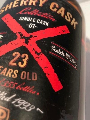 Svenska Eldvatten Sherry Cask Collection, Cask 01.1993 (23 Y O) Single sherry cask, blended malt.