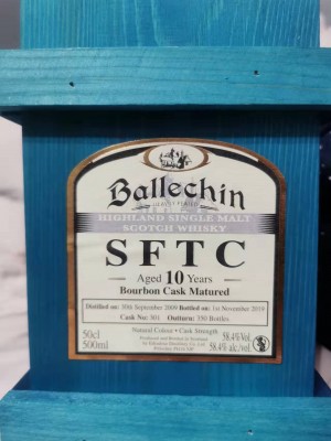Ballechin Bourbon Cask #301 10 Year Old