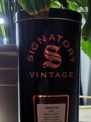 Deanston Signatory 2007 13 Year Old Cask Strength 